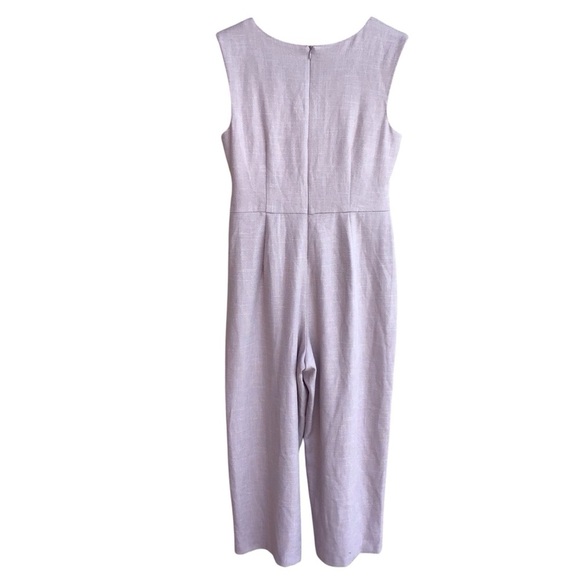 Connected Tie Front Sleeveless Cropped Jumpsuit NEW - Picture 7 of 10